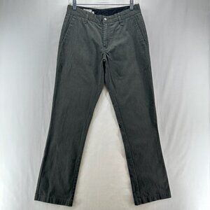 Volcom Vmonty Pants Mens 28 Straight Leg Chino Corpcore Heathered Dark Charcoal